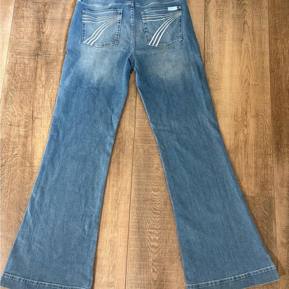 7 For All Mankind Blue Flared Jeans